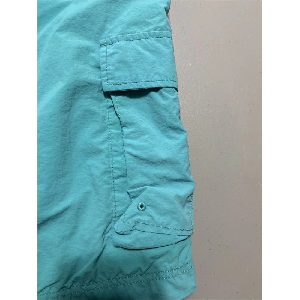 Life is Good Cargo Style Turquoise Board Shorts Lined Swim Trunks Men's XXL/TTG